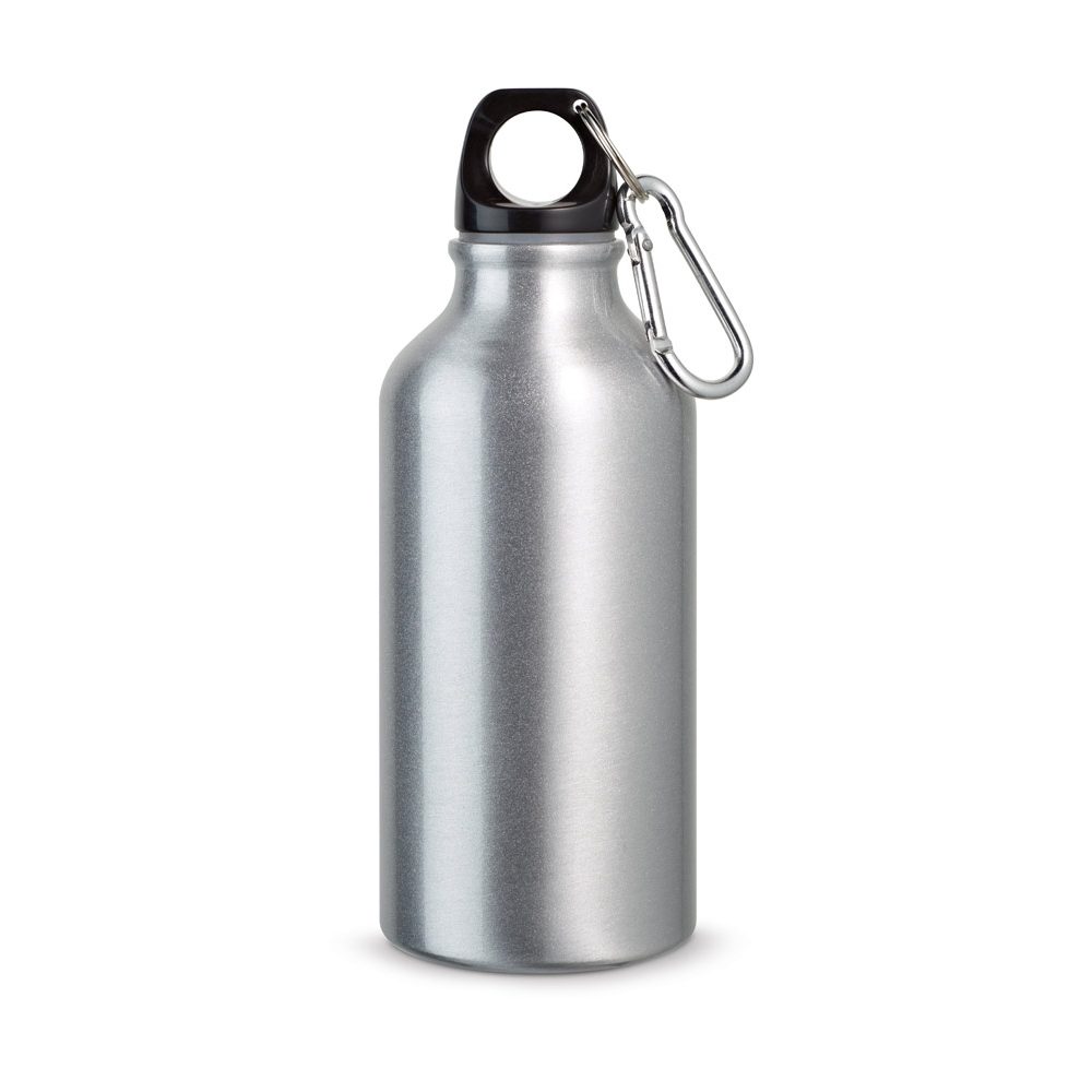 Gourde aluminium 400 ml, coloris Argenté satiné