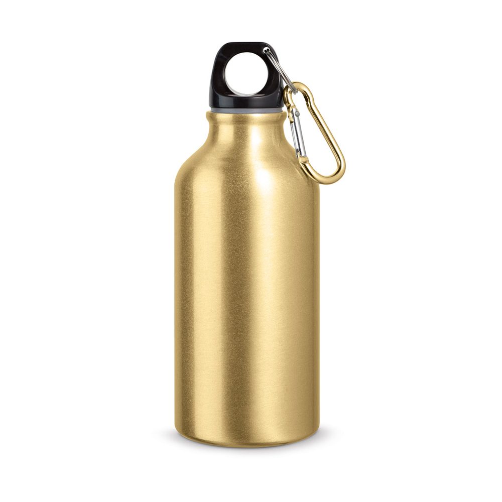 Gourde aluminium 400 ml, coloris Doré satiné