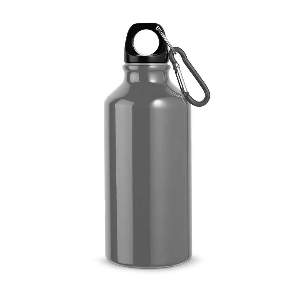 Gourde aluminium 400 ml, coloris Gun metal
