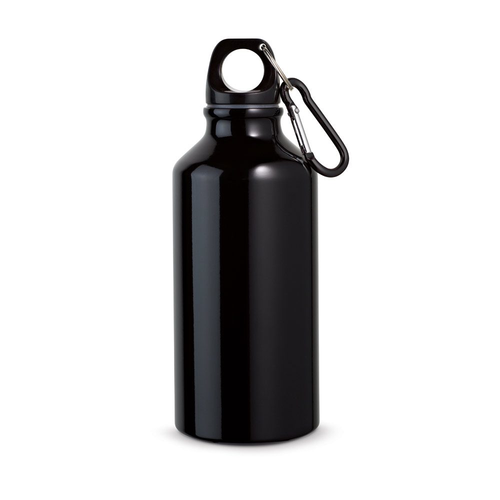 Gourde aluminium 400 ml, coloris Noir