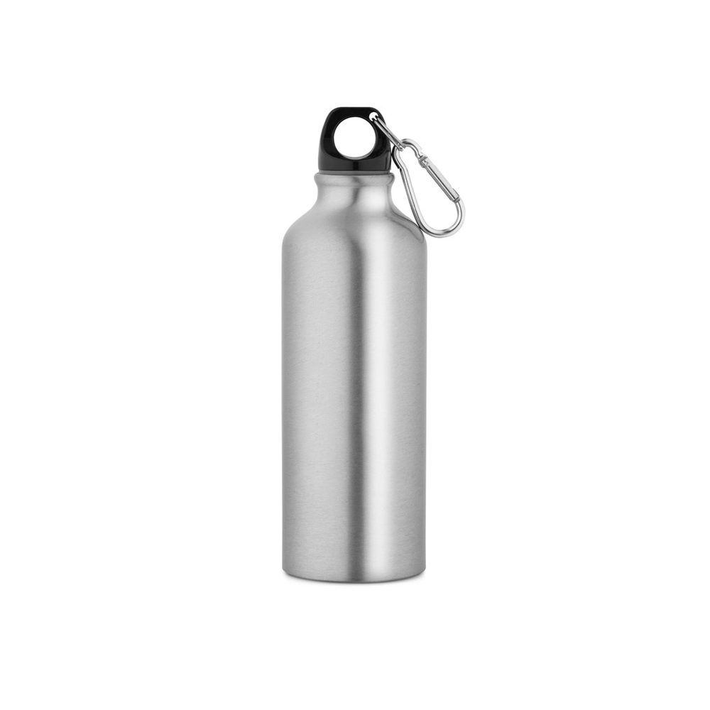 Gourde aluminium recyclé 530 ml, coloris Argenté satiné