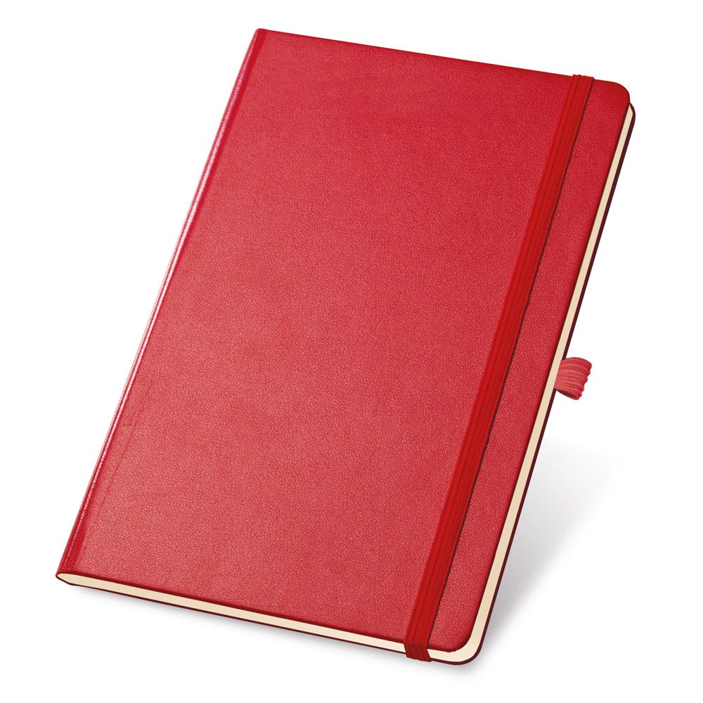 Carnet A5 ligné, coloris Rouge