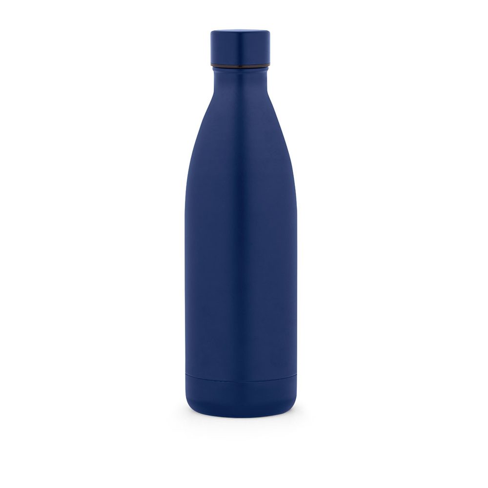 Gourde isotherme inox personnalisable 1 litre, coloris Bleu marine