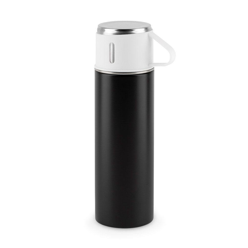 Gourde isotherme inox personnalisable 490 ml, coloris Noir