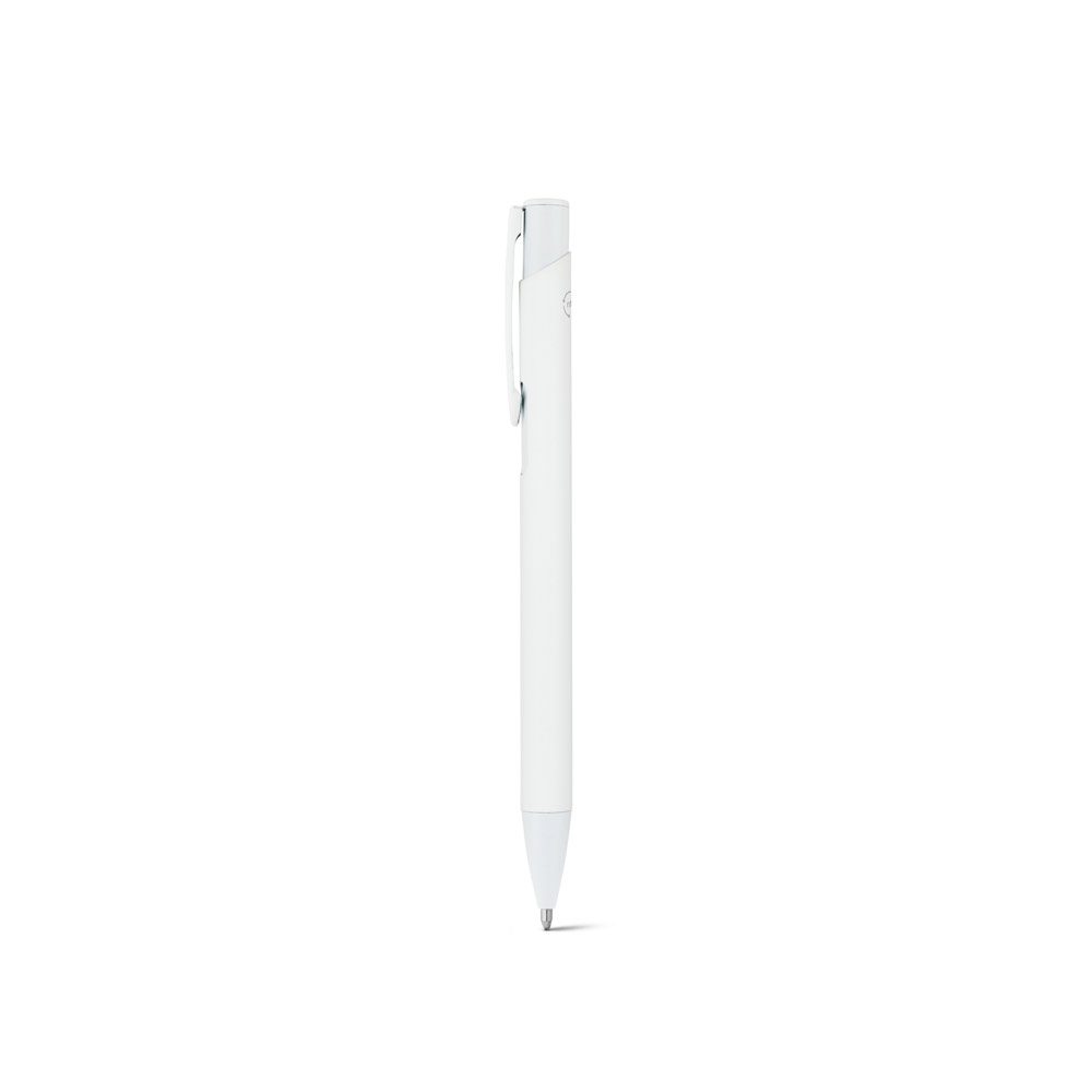 Stylo en aluminium recyclé, coloris Blanc