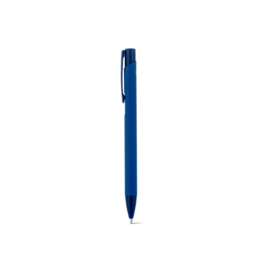 Stylo bille en aluminium recyclé personnalisable, coloris Bleu