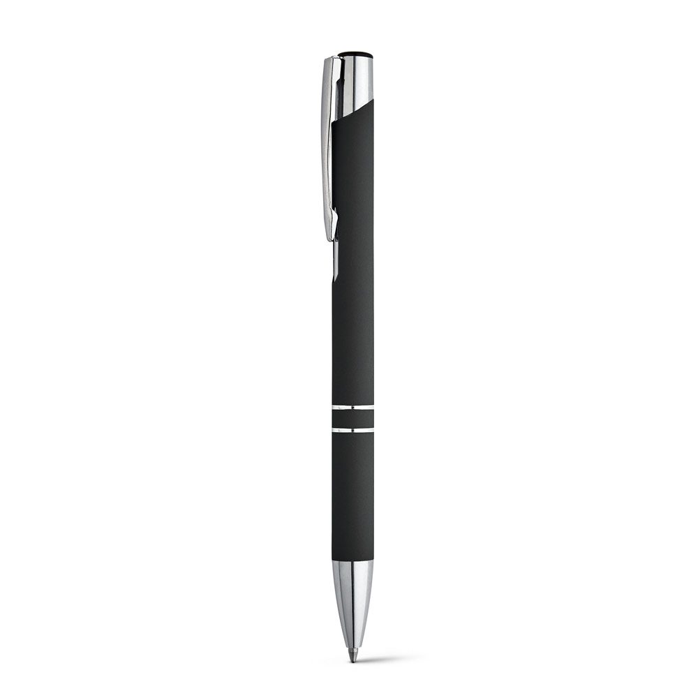 Stylo aluminium soft-touch, coloris Noir