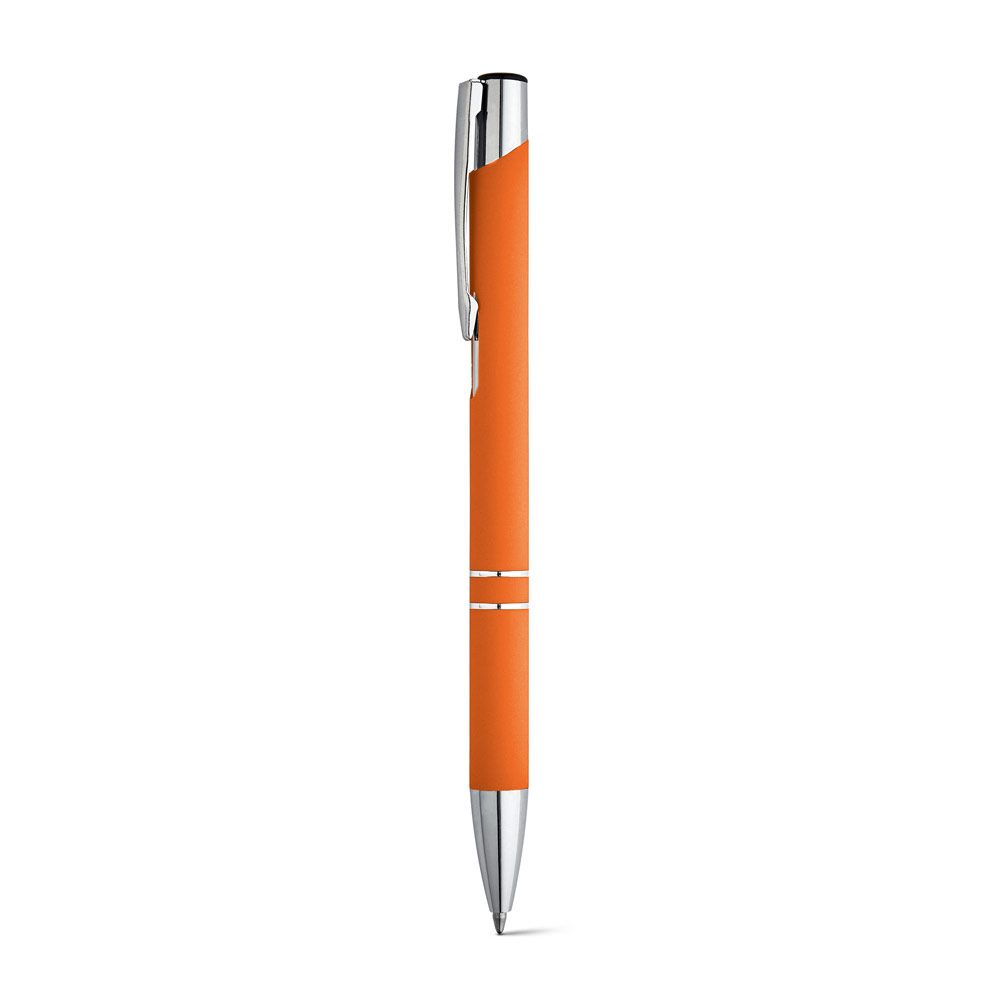 Stylo aluminium soft-touch, coloris Orange