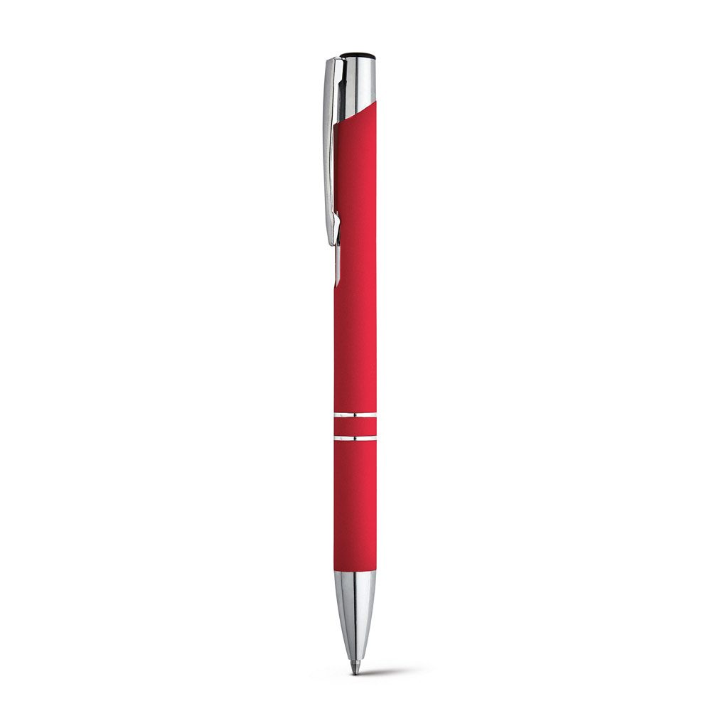 Stylo aluminium soft-touch, coloris Rouge