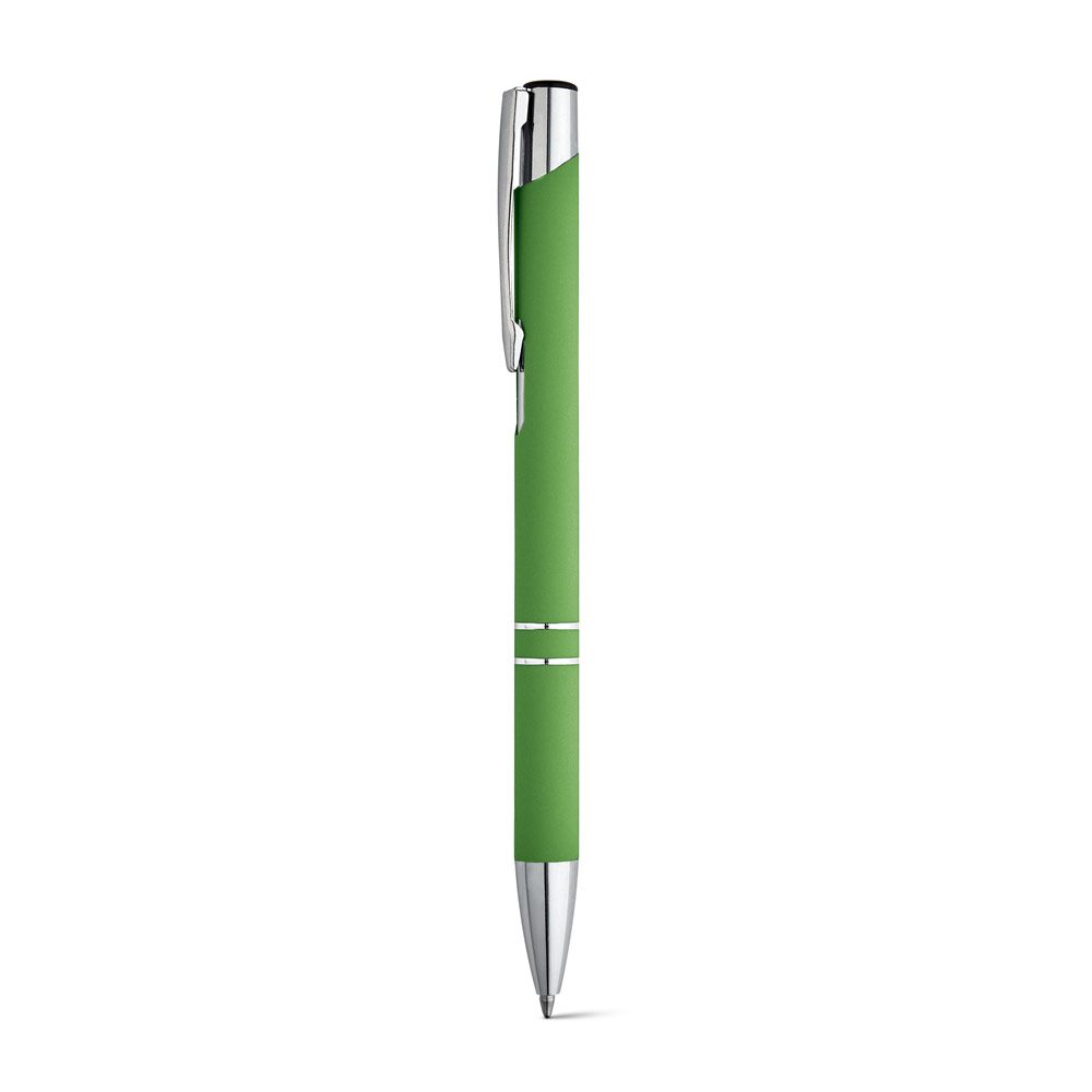 Stylo aluminium soft-touch, coloris Vert clair