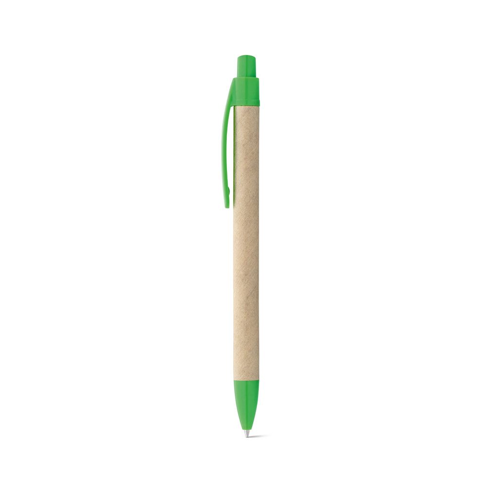 Stylo en carton recyclé, coloris Vert