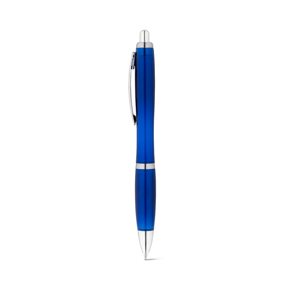 Stylo en plastique recyclé, coloris Bleu