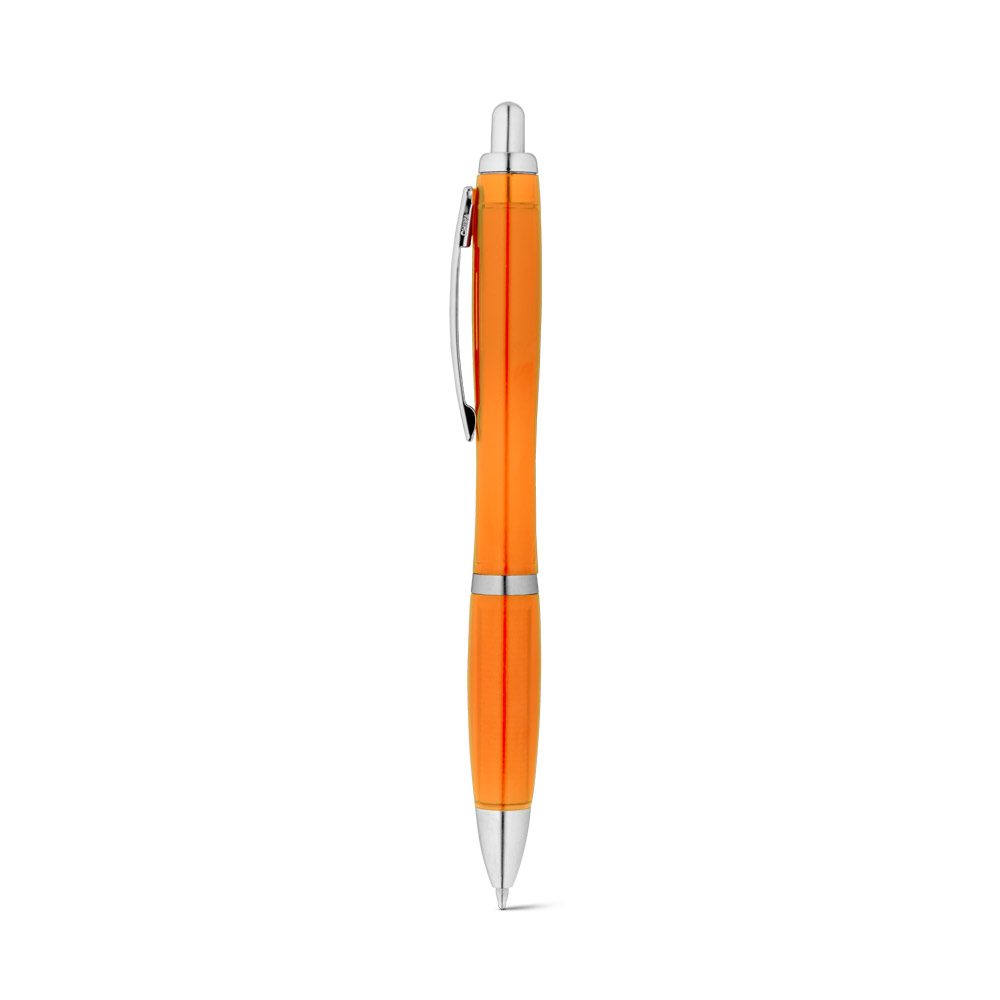 Stylo en plastique recyclé, coloris Orange