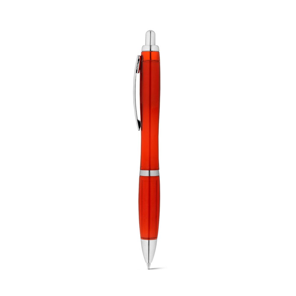 Stylo en plastique recyclé, coloris Rouge
