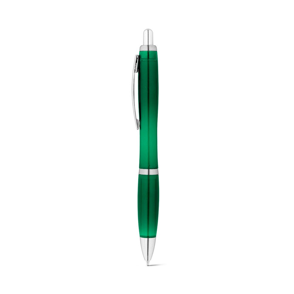 Stylo bille en plastique recyclé personnalisable, coloris Vert