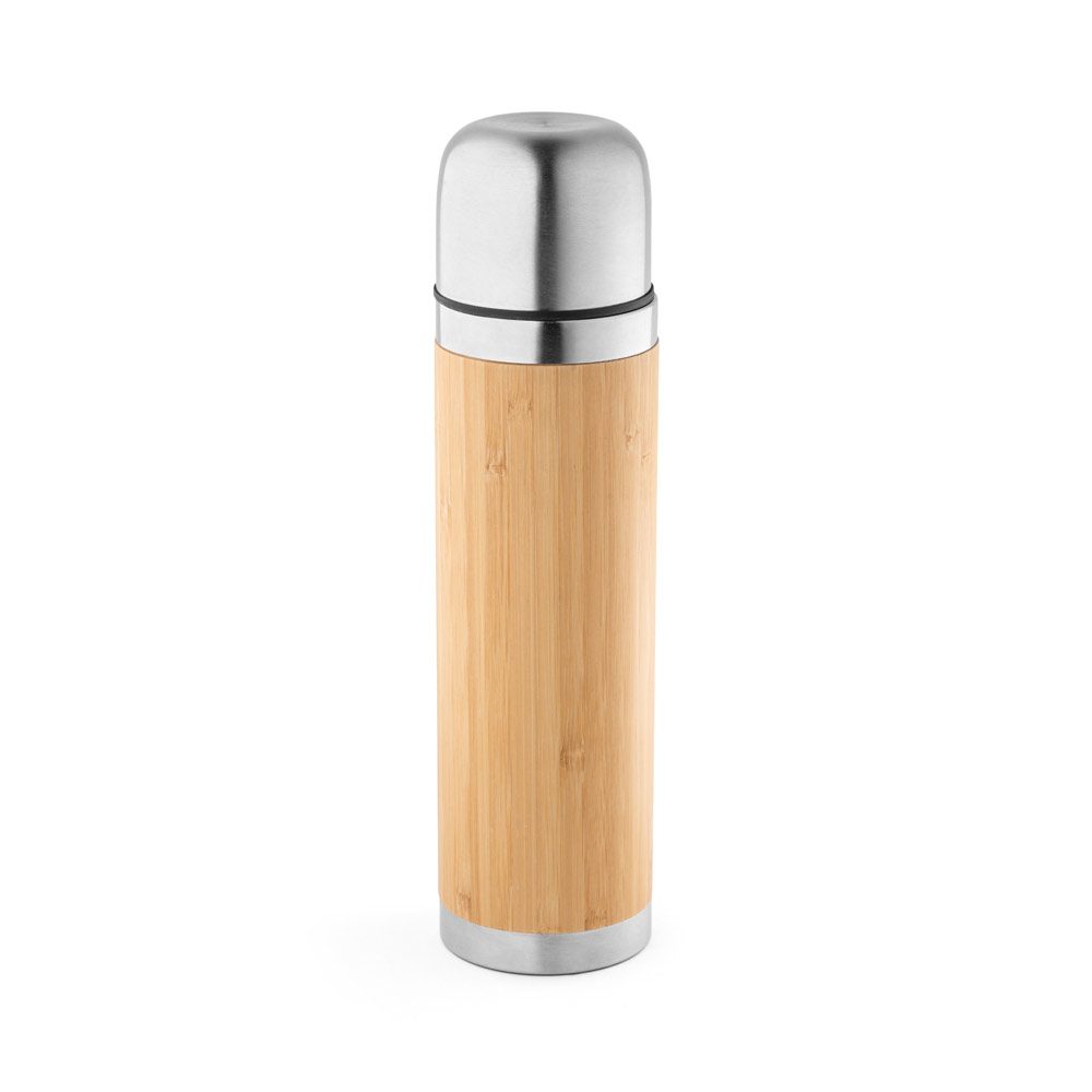 Thermos bambou personnalisable 450 ml, coloris Naturel