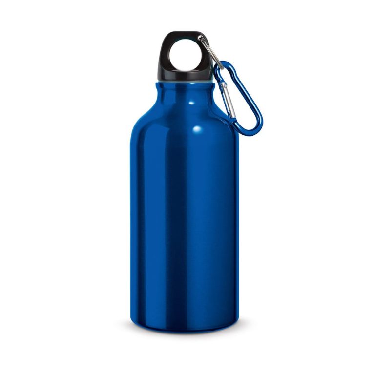 Gourde aluminium 400 ml avec mousqueton