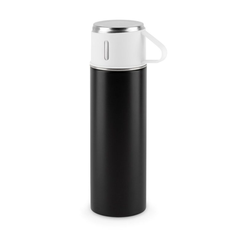 Gourde isotherme inox 490 ml avec gobelet