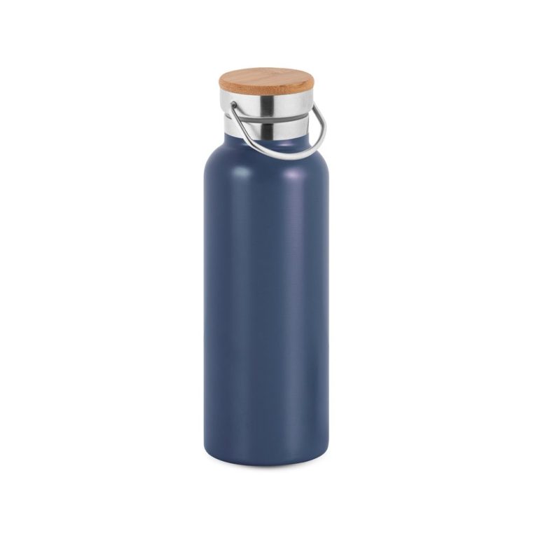 Gourde isotherme inox 570 ml bouchon bambou