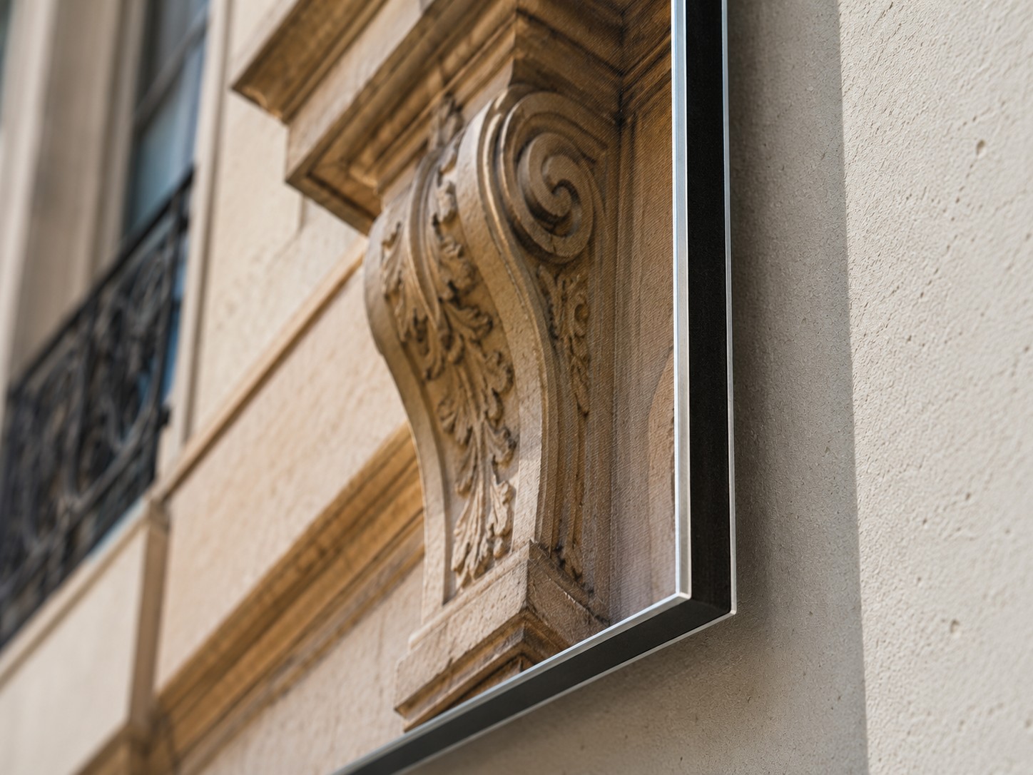 Détail d'un panneau Dibond réalisé à Marseille