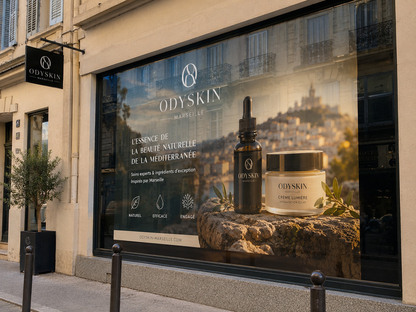 Adhésifs vitrines imprimés à Marseille - vitrophanie