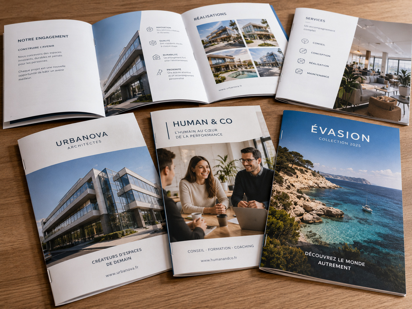 Brochures agrafées à Marseille imprimées en atelier