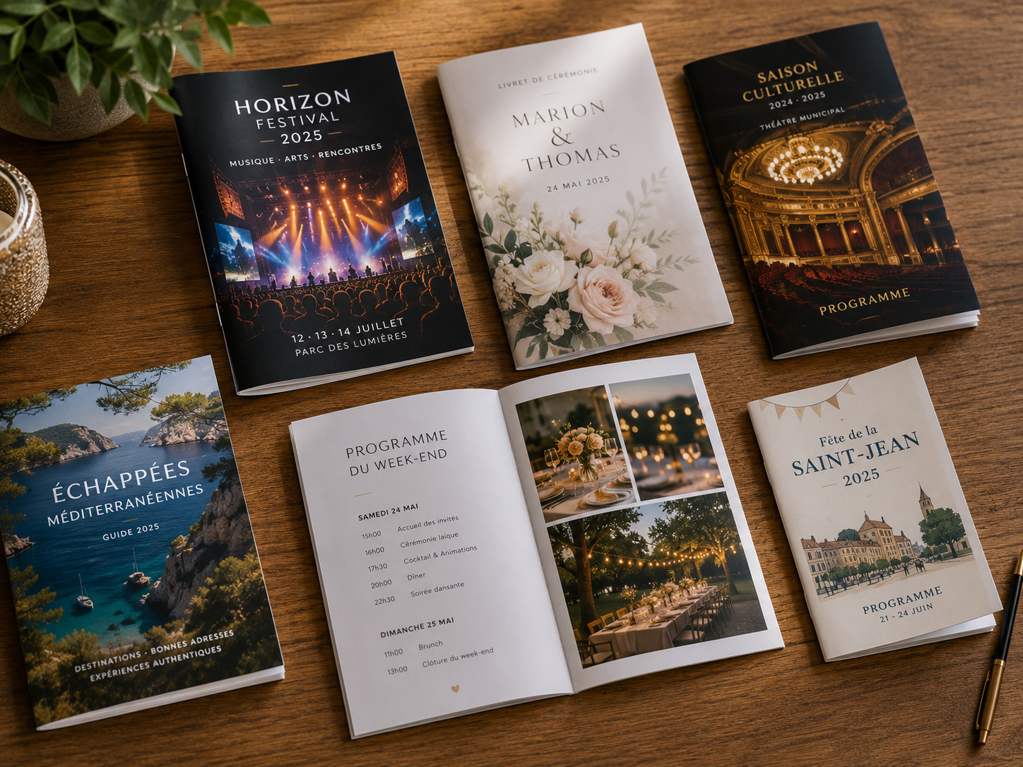 Programmes et livrets à Marseille imprimés en atelier